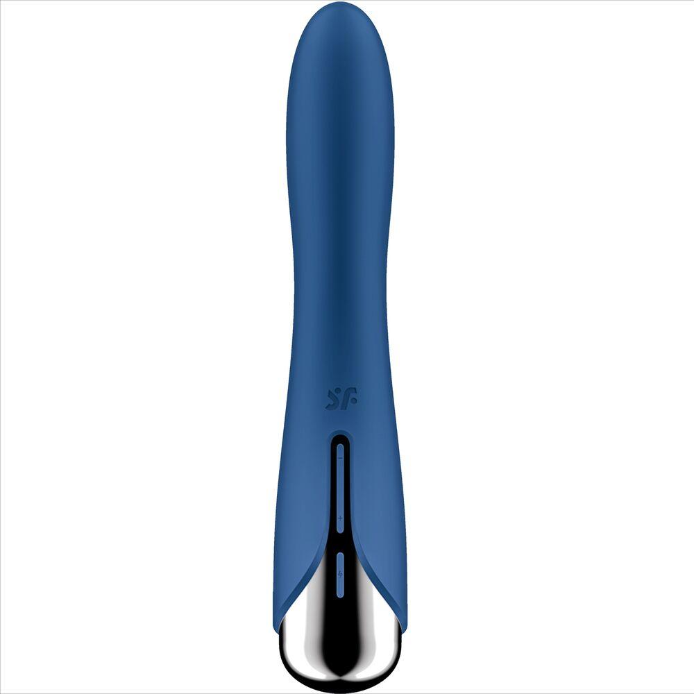 SATISFYER VIBRADOR ROTADOR AZUL SPINNING VIBE 1 G SPOT AZUL