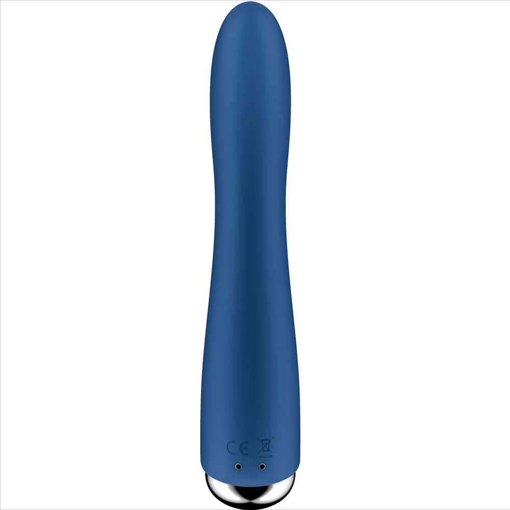 SATISFYER VIBRADOR ROTADOR AZUL SPINNING VIBE 1 G SPOT AZUL