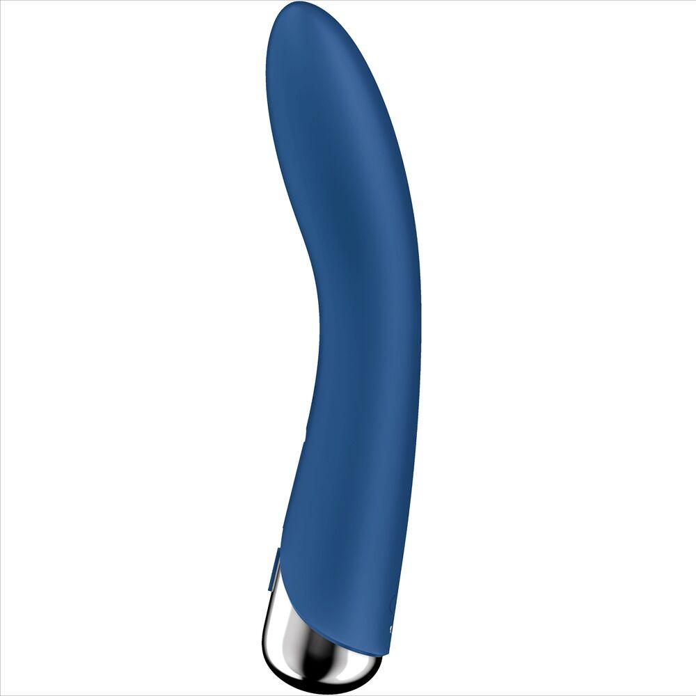 SATISFYER VIBRADOR ROTADOR AZUL SPINNING VIBE 1 G SPOT AZUL