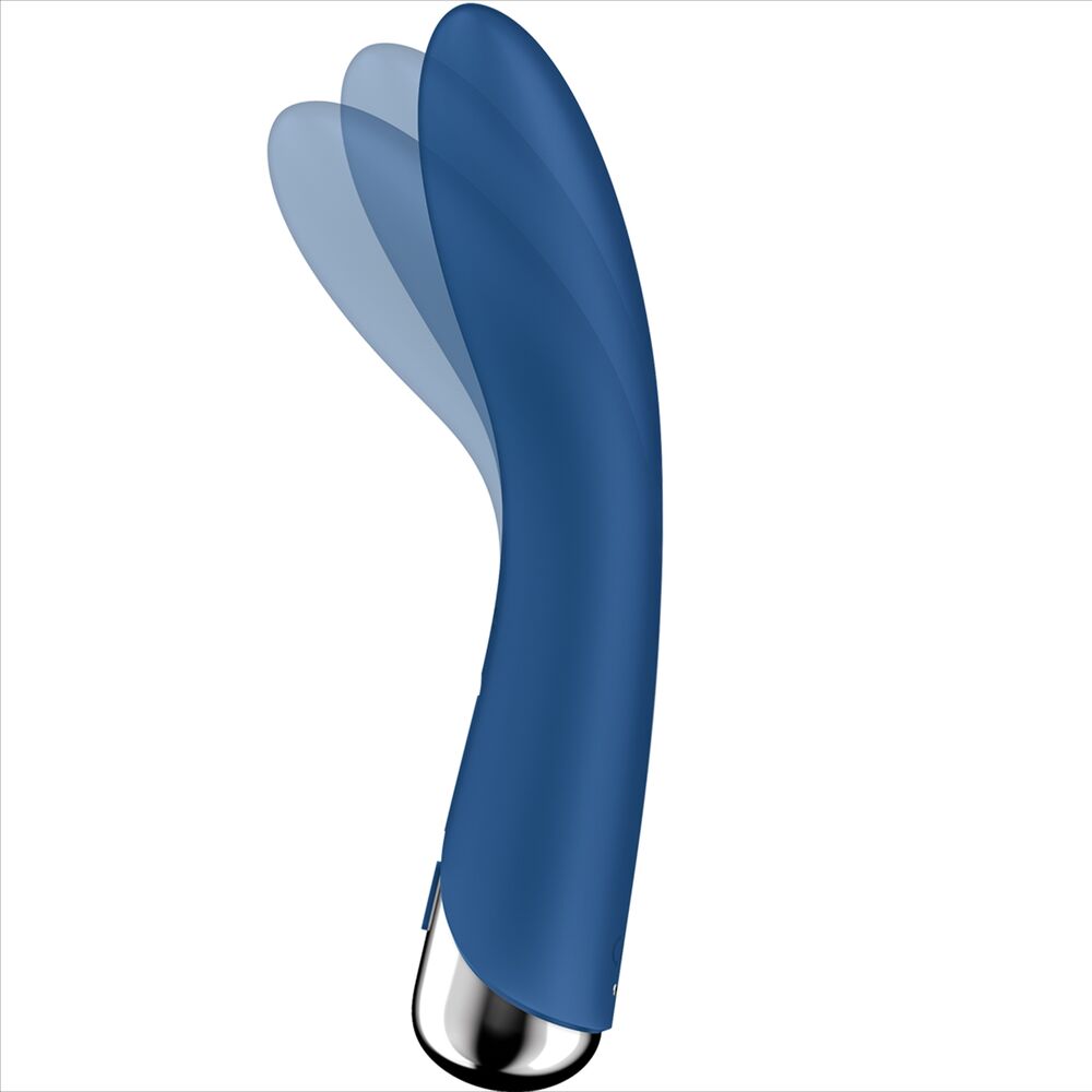 SATISFYER VIBRADOR ROTADOR AZUL SPINNING VIBE 1 G SPOT AZUL