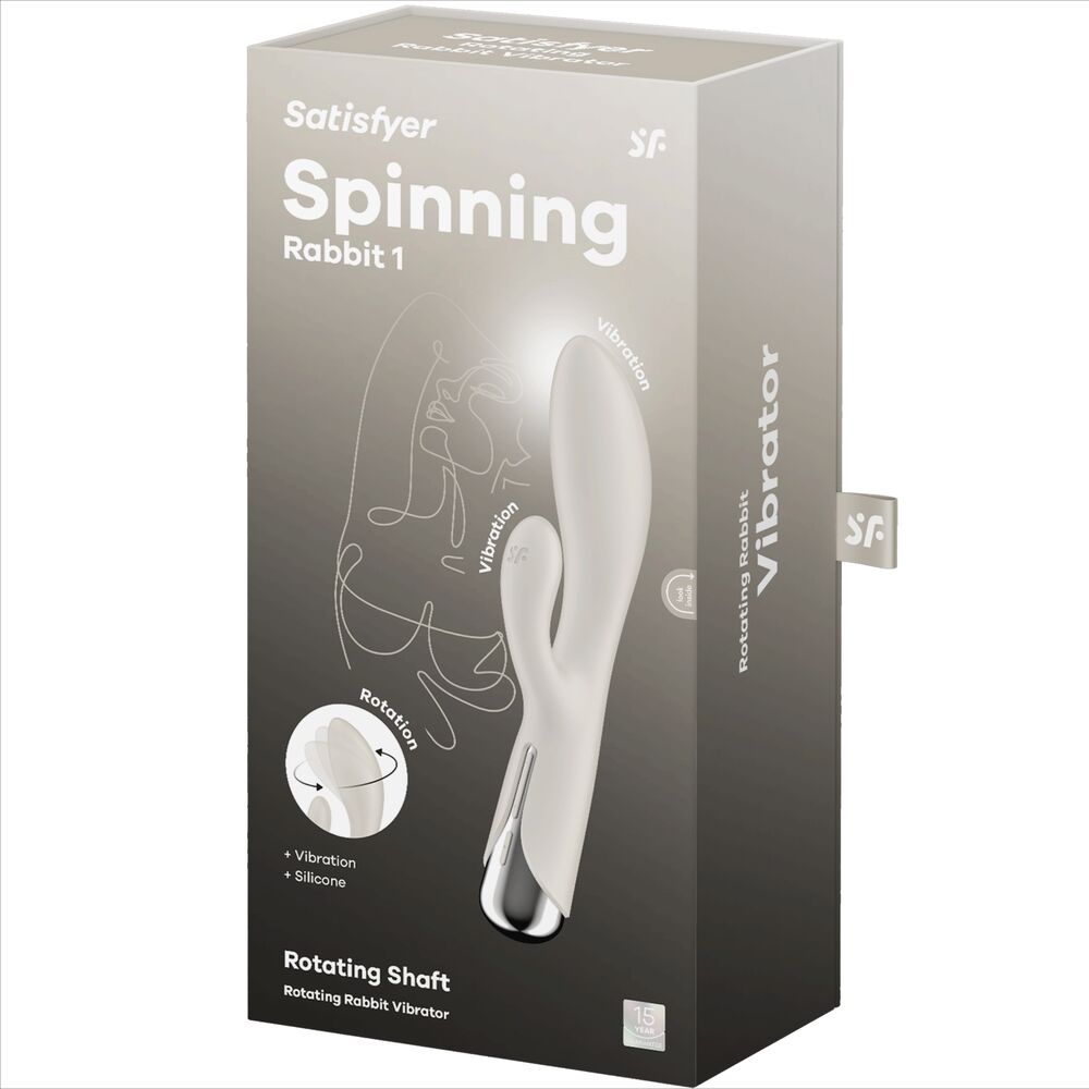 SATISFYER SPINNING COELHO 1 CLIToRIS E ESTIMULAO G SPOT BEGE