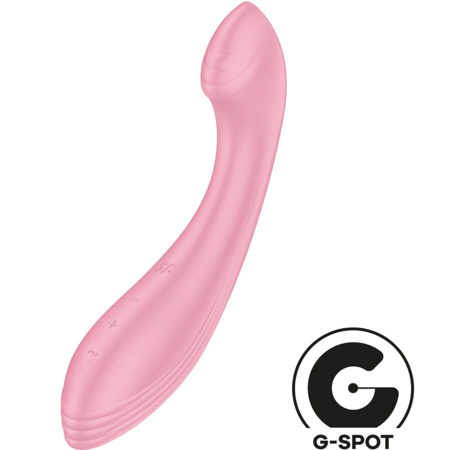 SATISFYER G FORCE ESTIMULADOR VIBRADOR G SPOT ROSA