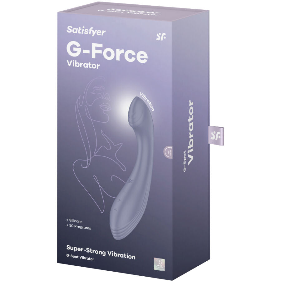 SATISFYER G FORCE ESTIMULADOR VIBRADOR G SPOT VIOLETA