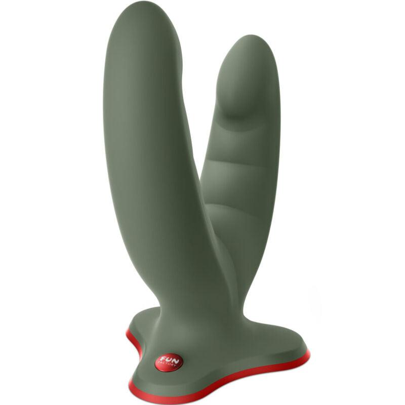 FUN FACTORY RYDE DILDO DUPLO E MASSAGER VERDE