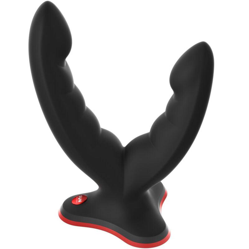 FUN FACTORY RYDE DILDO DUPLO E MASSAGER PRETO