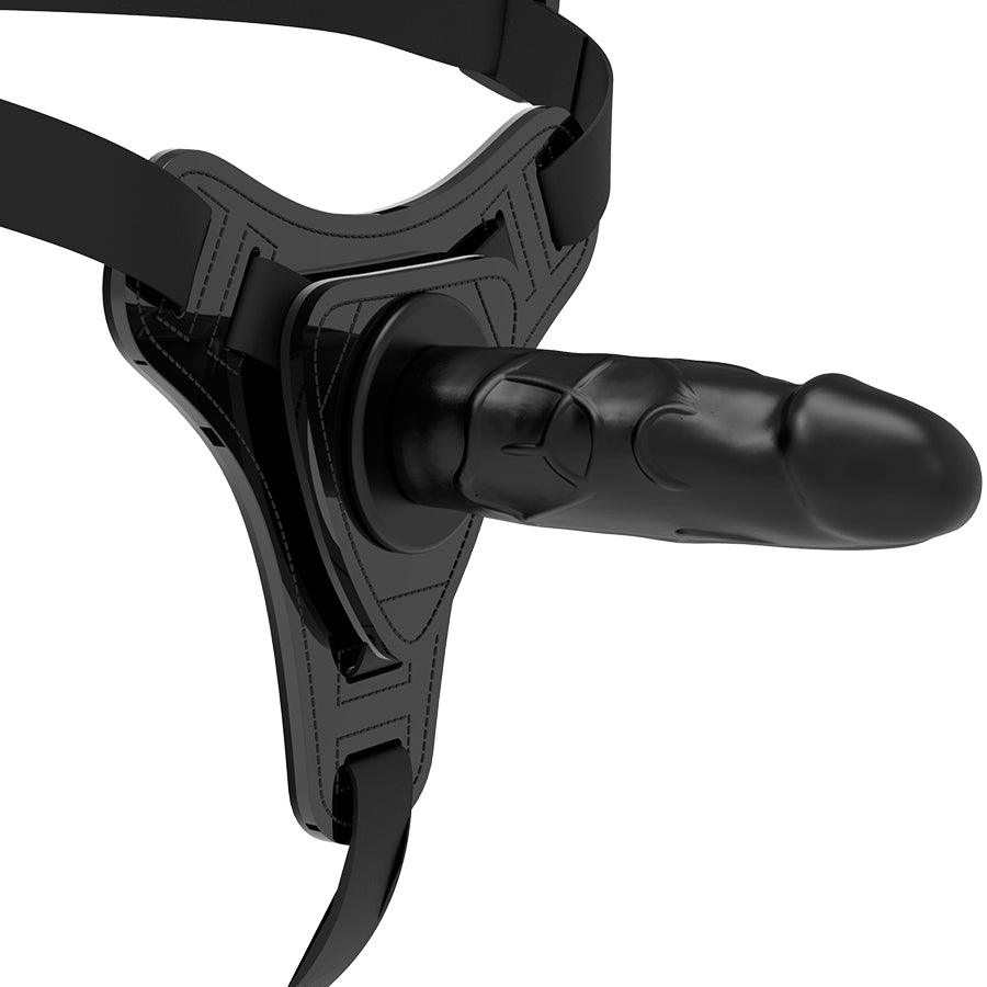 FETISH SUBMISSIVE HARNESS SILICONE PRETO REALiSTICO 15 CM