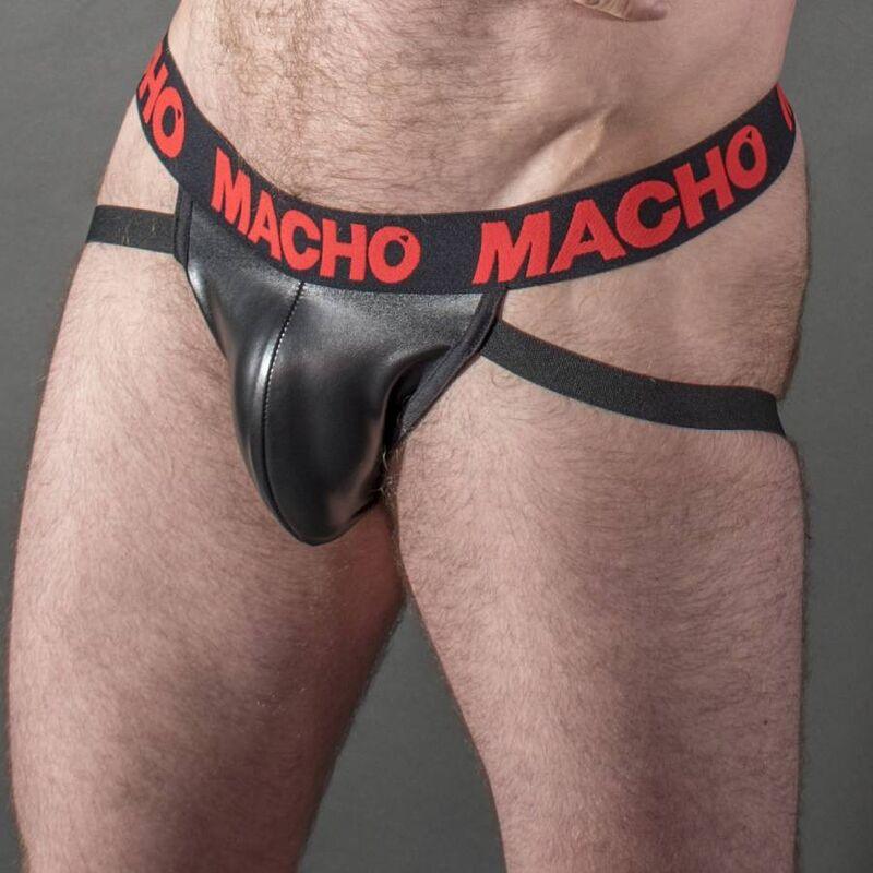 MACHO MX25RC JOCK COURO VERMELHO S