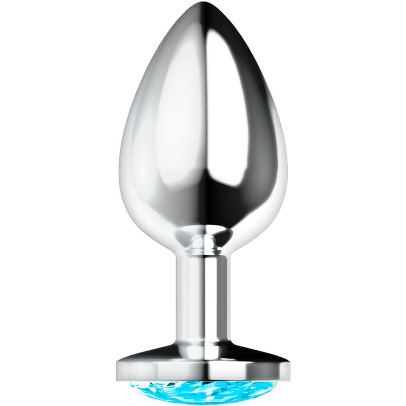 OHMAMA PLUG ANAL COM CRISTAL AZUL