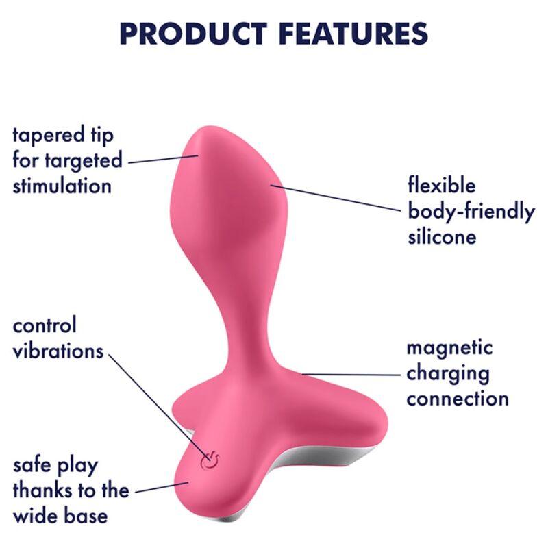 SATISFYER GAME CHANGER PLUG VIBRADOR ROSA