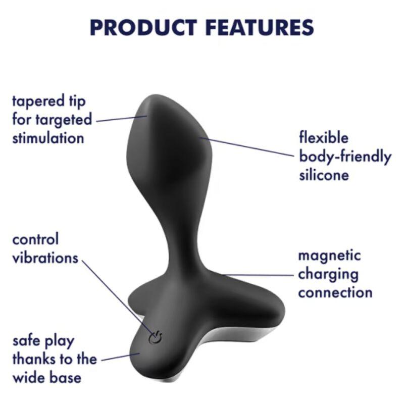 SATISFYER GAME CHANGER PLUG VIBRADOR PRETO