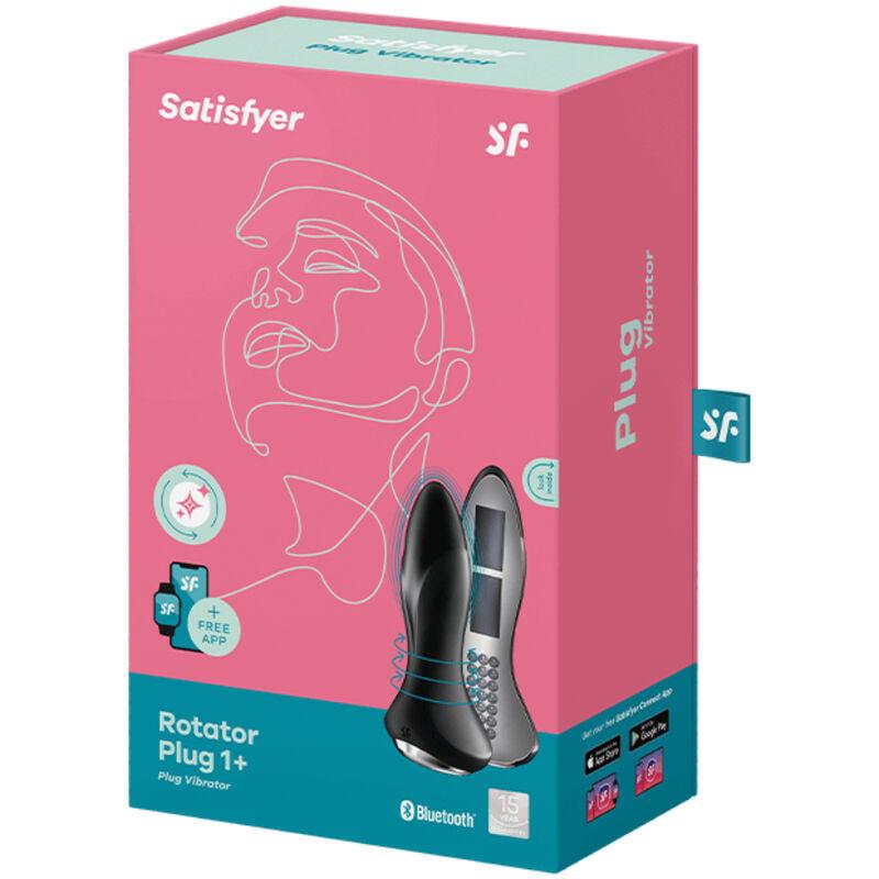 SATISFYER ROTATOR PLUG 1 APLICATIVO VIBRANTE PLUG PRETO