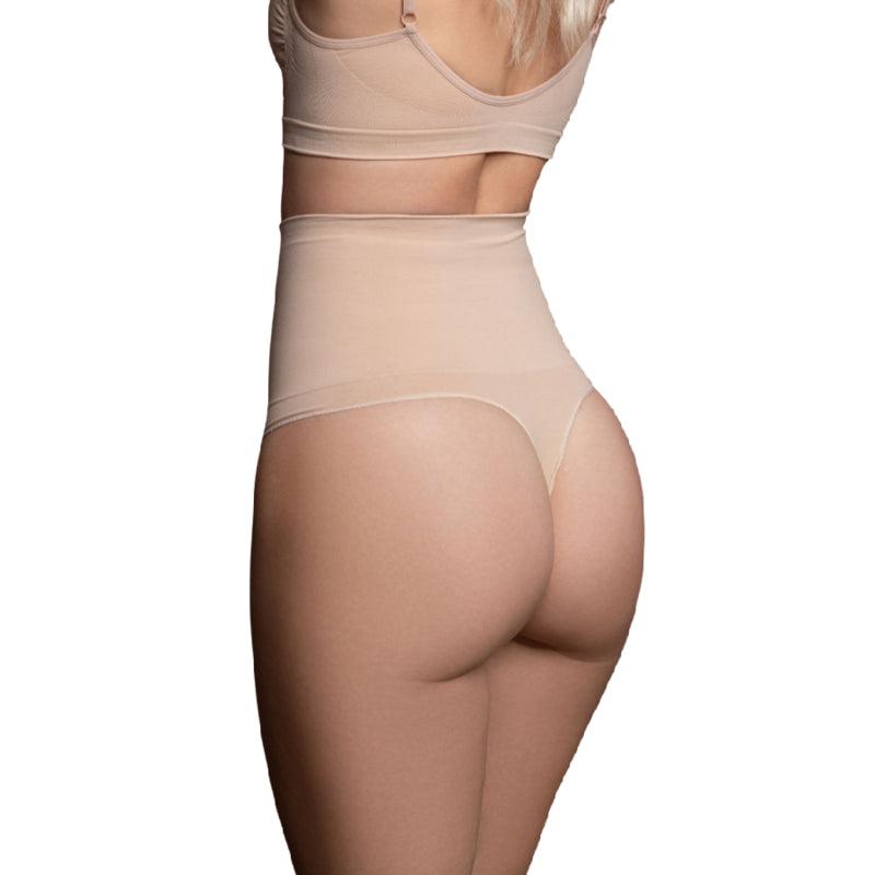 BYE BRA CINTO SEM EMENDA ESTILO TANGA BEIGE TAMANHO M