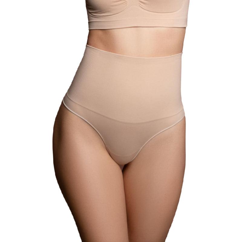 BYE BRA CINTO SEM EMENDA ESTILO TANGA BEIGE TAMANHO M