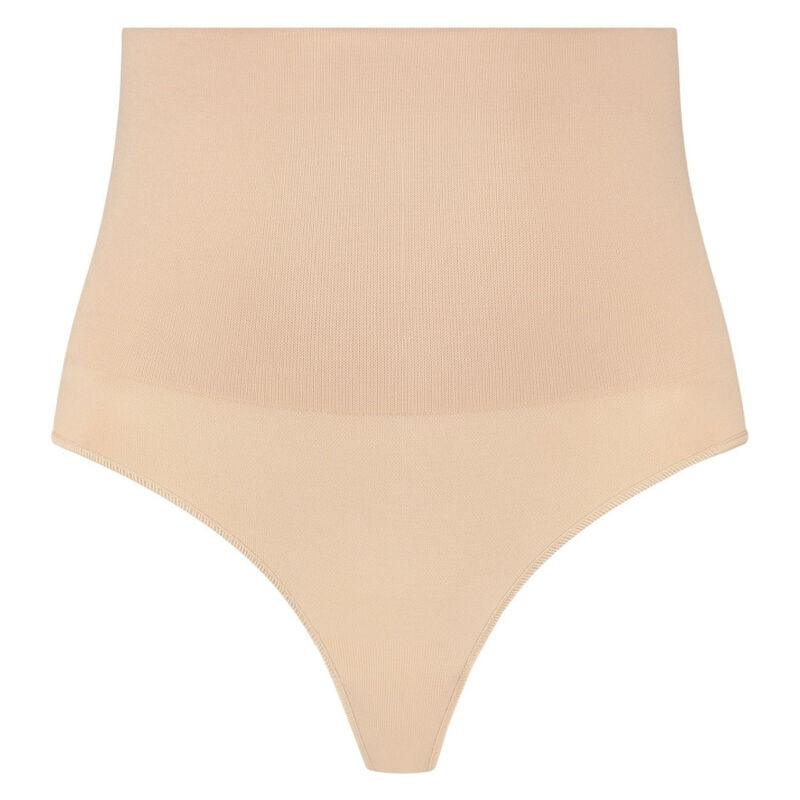 BYE BRA CINTO SEM EMENDA ESTILO TANGA BEIGE TAMANHO M