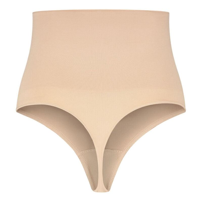 BYE BRA CINTO SEM EMENDA ESTILO TANGA BEIGE TAMANHO M