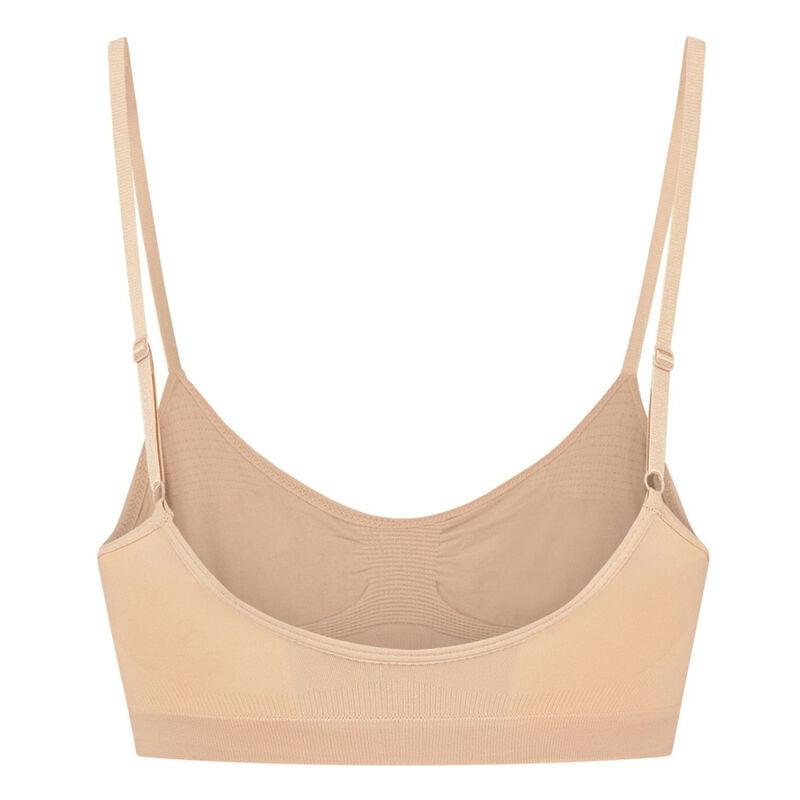 BYE BRA MEDIUM CONTROL SUTI SEM PONTOS BEIGE TAMANHO S