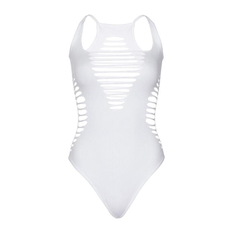 LEG AVENUE BODY THONG RACERBACK BRANCO