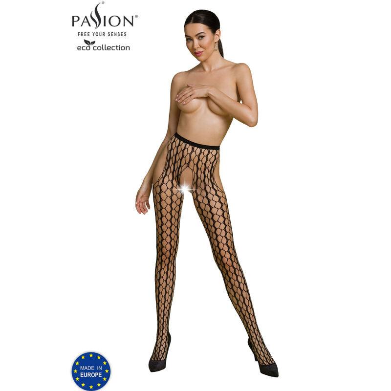 PASSION COLEO ECO BODYSTOCKING ECO S007 PRETO