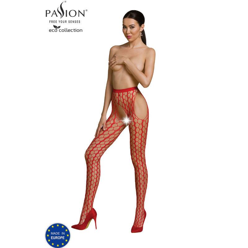 PASSION COLEO ECO BODYSTOCKING ECO S007 VERMELHO