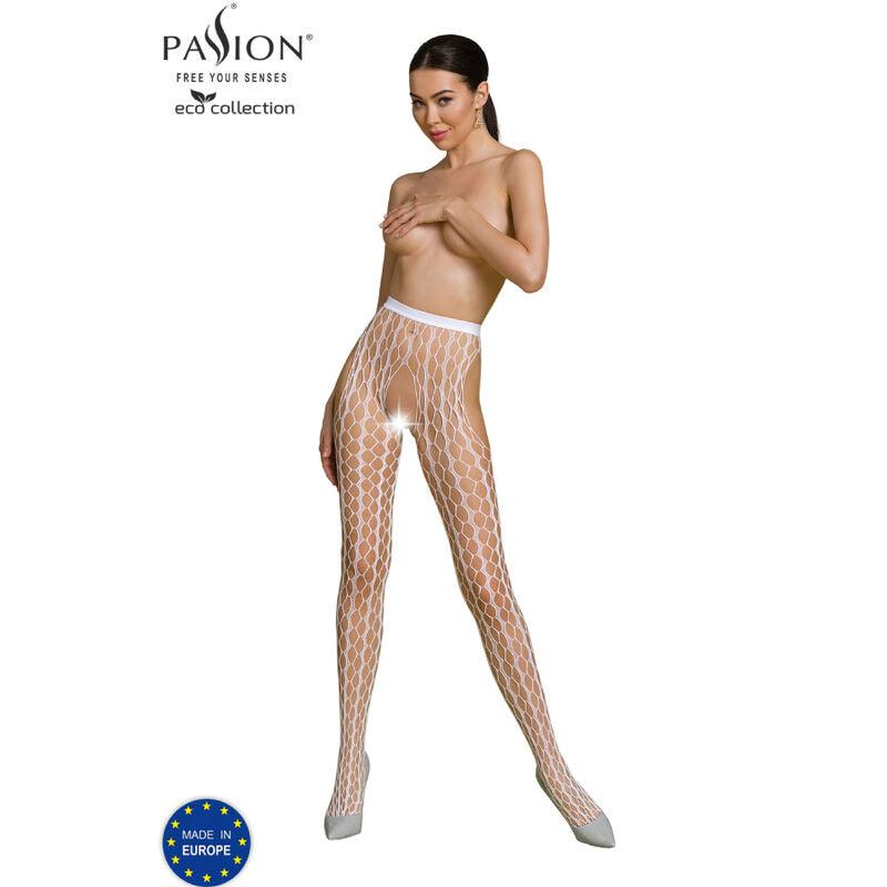 PASSION COLEO ECO BODYSTOCKING ECO S007 BRANCO