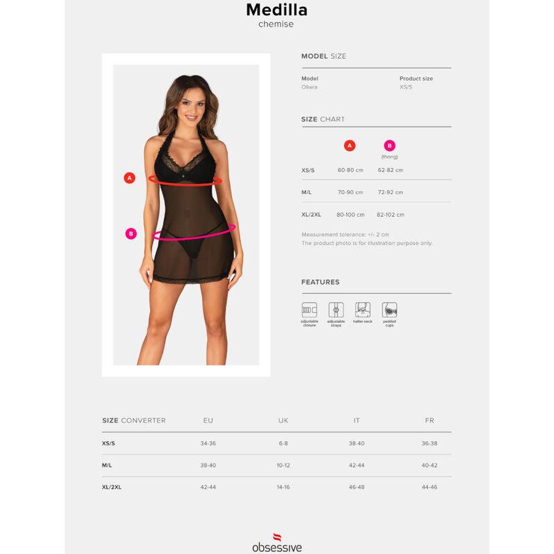 OBSESSIVE MEDILLA CHEMISE TANGA M L