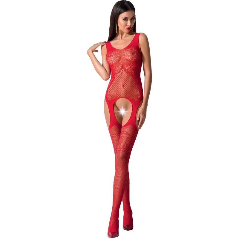 PASSION WOMAN BS061 BODYSTOCK VERMELHO TAMANHO uNICO