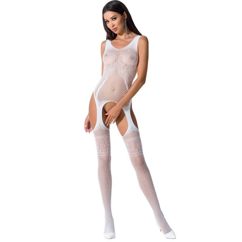 PASSION WOMAN BS061 BODYSTOCK BRANCO TAMANHO uNICO