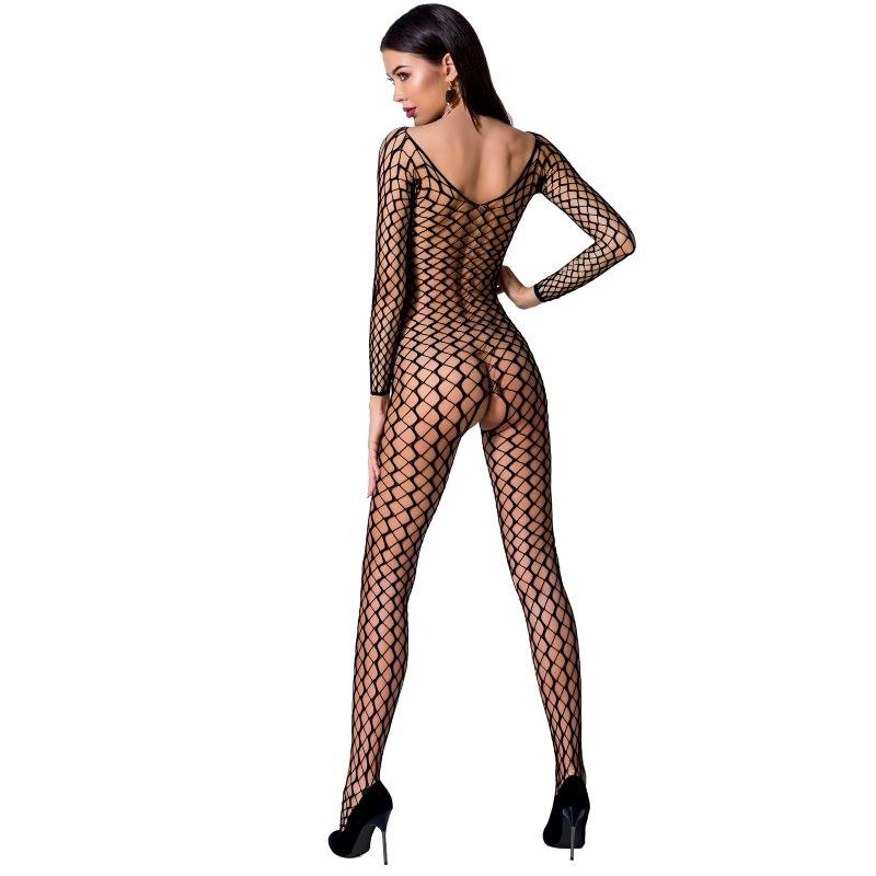 PASSION WOMAN BS068 BODYSTOCKING PRETO TAMANHO uNICO