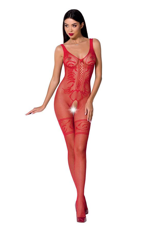 PASSION WOMAN BS069 BODYSTOCK VERMELHO TAMANHO uNICO