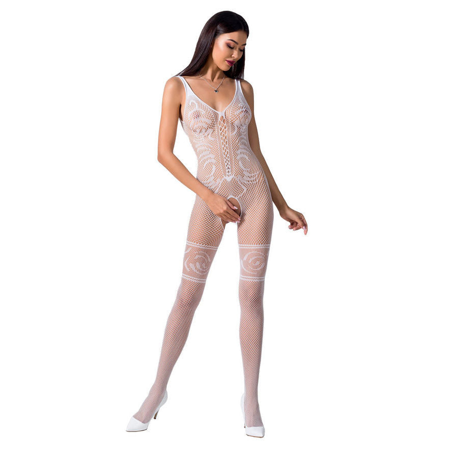 PASSION WOMAN BS069 BODYSTOCK BRANCO TAMANHO uNICO