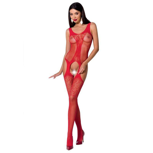 PASSION WOMAN BS072 BODYSTOCKING TAMANHO uNICO VERMELHO