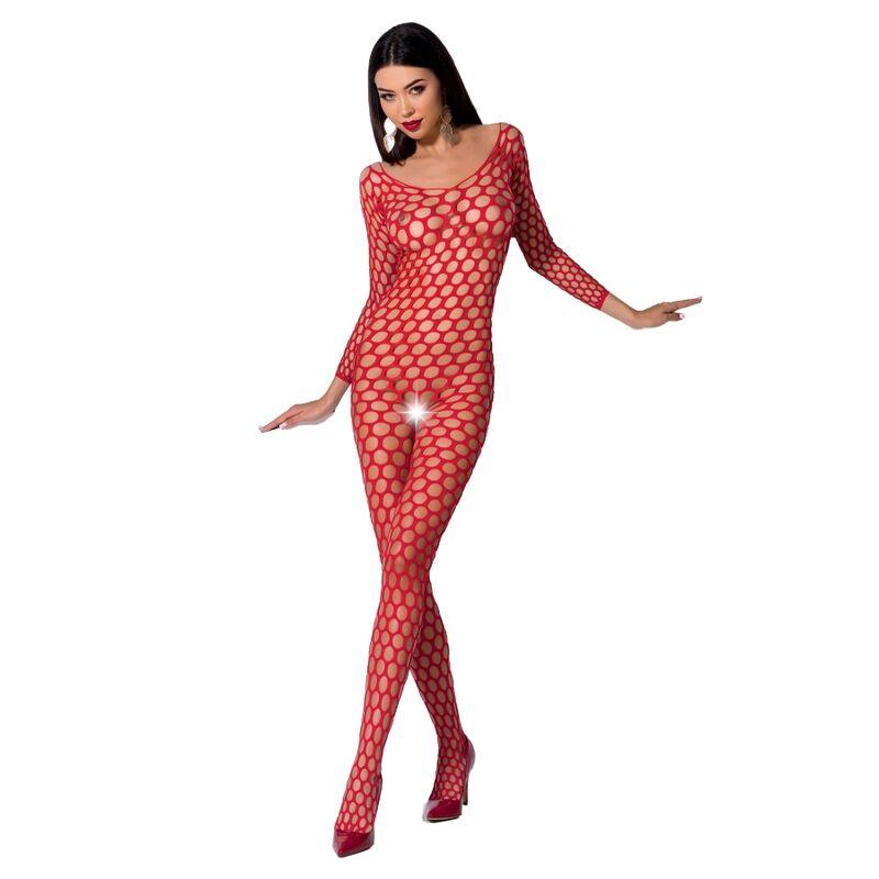 PASSION WOMAN BS077 BODYSTOCKING TAMANHO uNICO VERMELHO