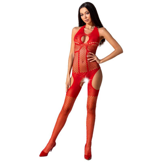 PASSION WOMAN BS079 BODYSTOCKING VERMELHO TAMANHO uNICO