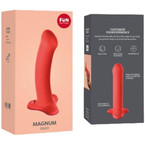 FUN FACTORY MAGNUM DILDO FLASHY CORAL