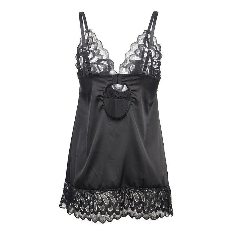 SUBBLIME BABYDOLL COM PEITO ESTAMPADO FLORAL PRETO S M