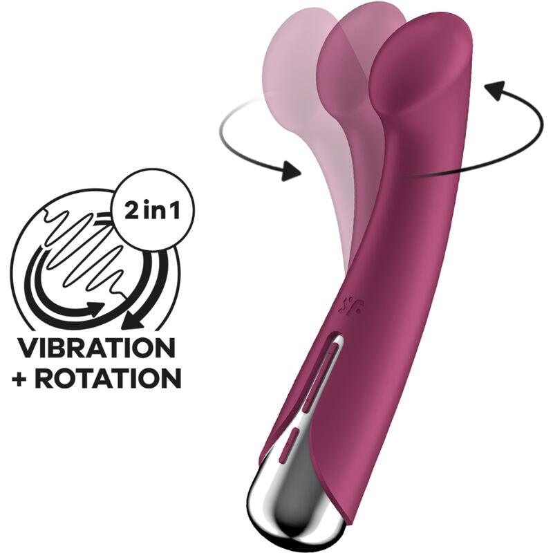 SATISFYER SPINNING G SPORT 1 VIBRADOR ROTATOR VERMELHO