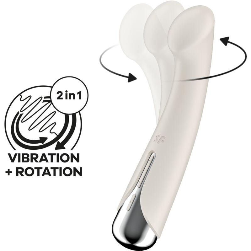 SATISFYER SPINNING G SPORT 1 VIBRADOR ROTATOR BEGE