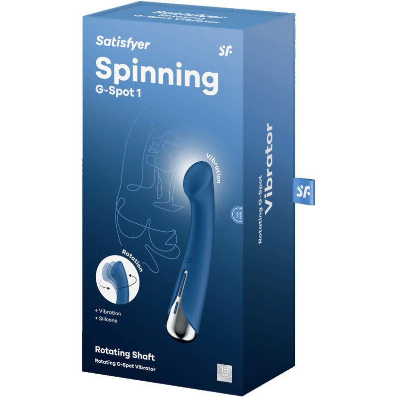 SATISFYER SPINNING G SPORT 1 VIBRADOR ROTATOR AZUL