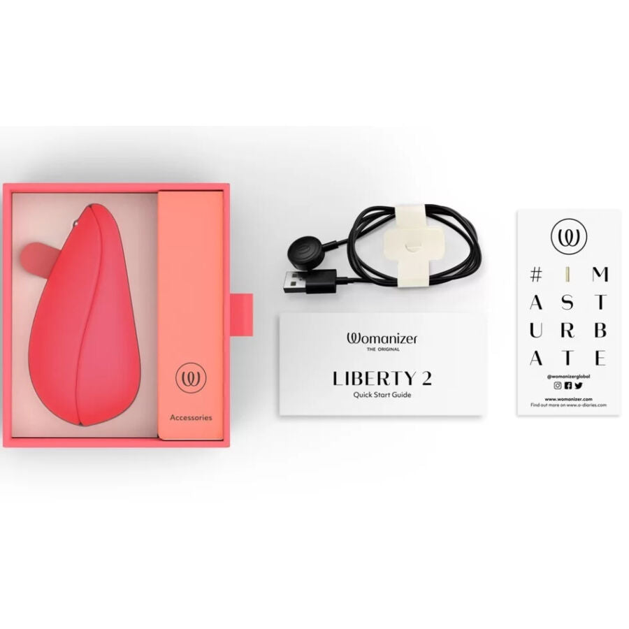 WOMANIZER LIBERTY 2 ESTIMULADOR DE CLITORIS SUCKER ROSA