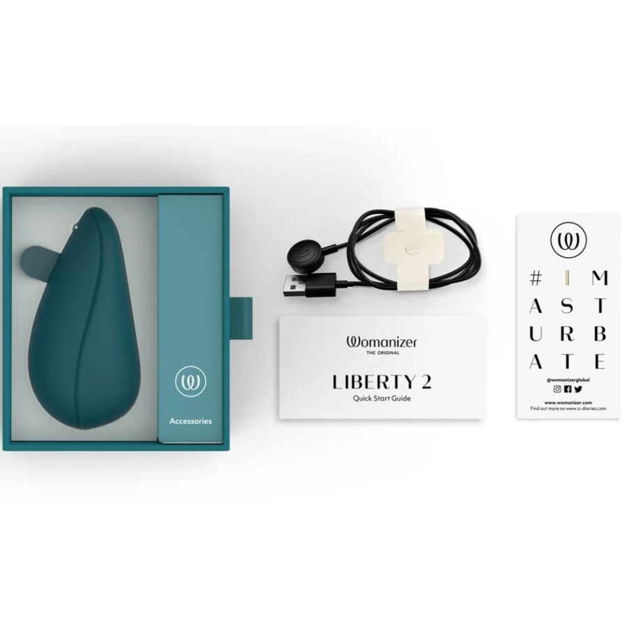 WOMANIZER LIBERTY 2 ESTIMULADOR DE CLITORIS SUCKER AZUL