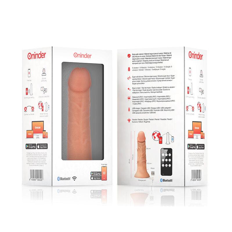 ONINDER DILDO VIBRADOR BOGOTa MeDIO 9 VELOCIDADES NATURAL 22 CM O 45 CM APLICATIVO GRATUITO