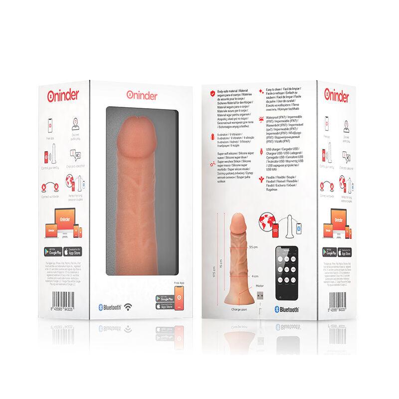 ONINDER VIBRADOR PEQUENO BOGOTa DILDO 9 VELOCIDADES NATURAL 22 CM O 45 CM APLICATIVO GRATUITO