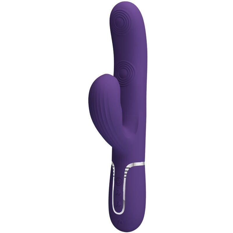 PRETTY LOVE VIBRADOR PERLITA G SPOT 3 EM 1 MULTIFUNO ROXO