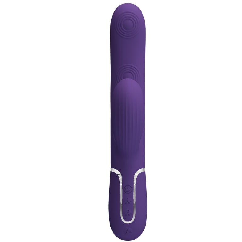 PRETTY LOVE VIBRADOR PERLITA G SPOT 3 EM 1 MULTIFUNO ROXO