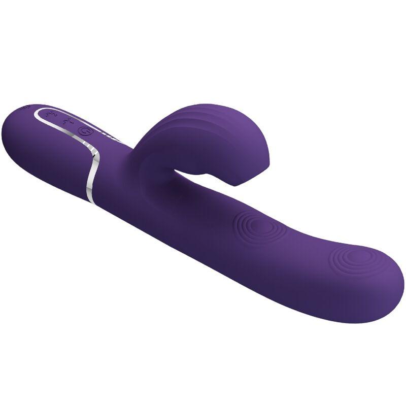 PRETTY LOVE VIBRADOR PERLITA G SPOT 3 EM 1 MULTIFUNO ROXO