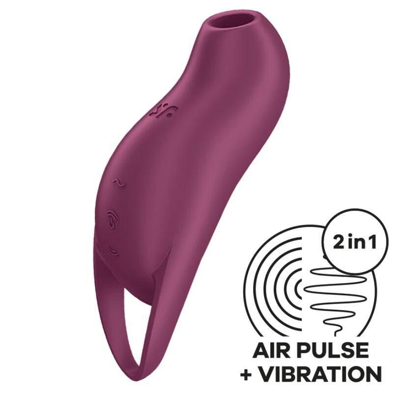 SATISFYER ESTIMULADOR DE CLIToRIS POCKET PRO 1 GARNET