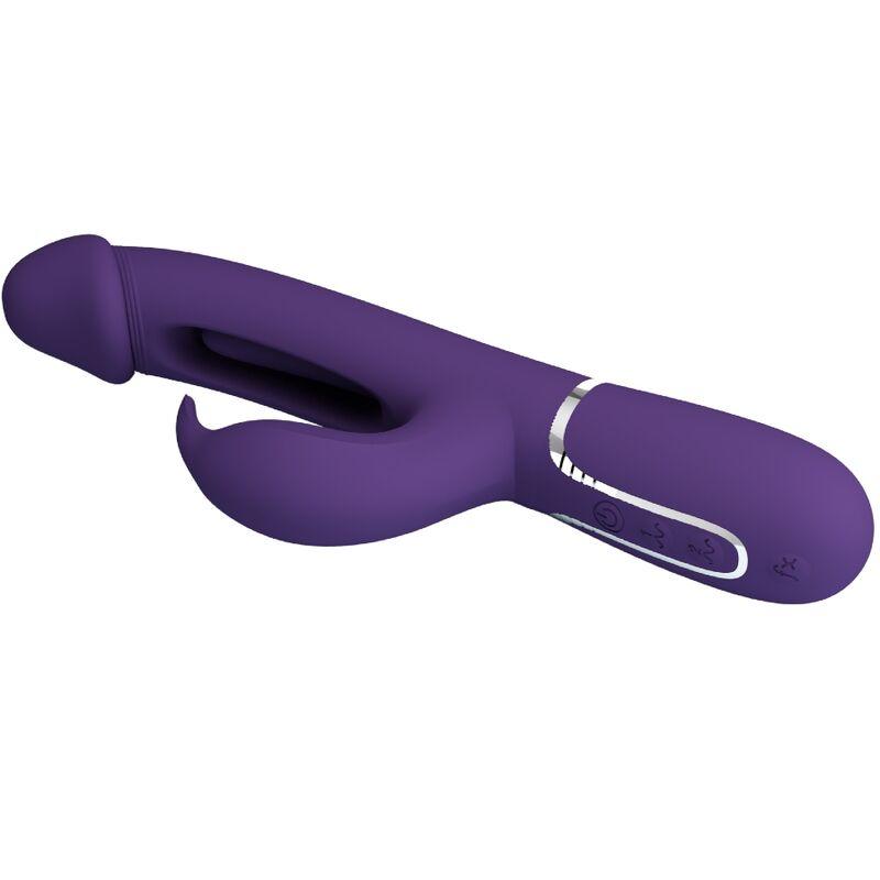 PRETTY LOVE VIBRADOR COELHO DEJON 3 EM 1 MULTIFUNO AQUA VERDE