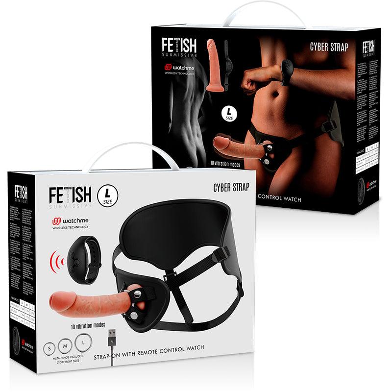 FETISH SUBMISSIVE CYBER STRAP ARNeS COM TECNOLOGIA DILDO WATCHME L DE CONTROLE REMOTO