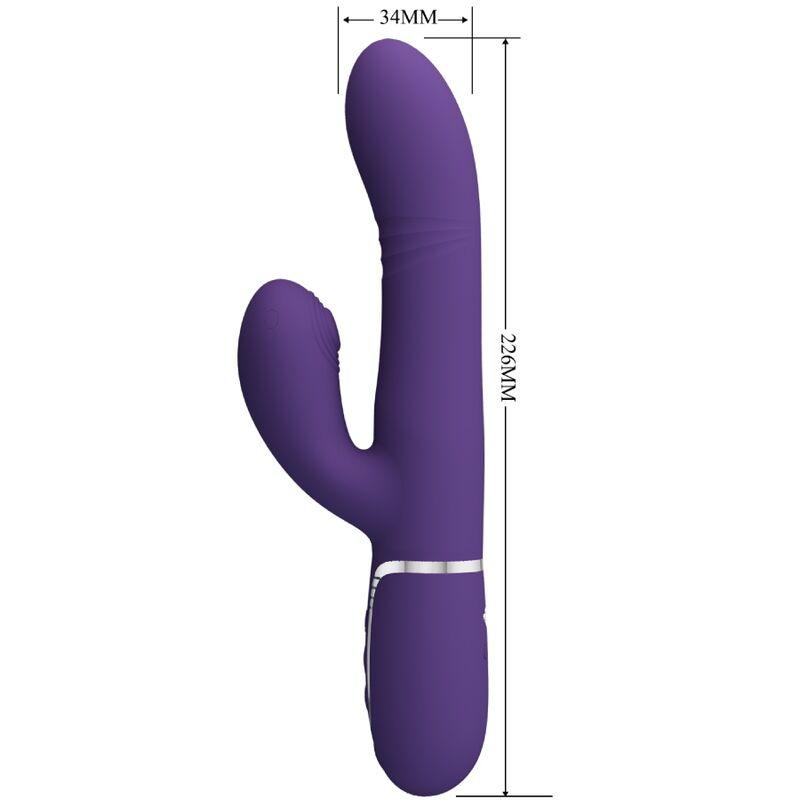 PRETTY LOVE VIBRADOR MULTIFUNCaO G SPOT ROXO