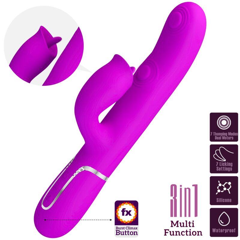 BONITO AMOR VIBRADOR DE COELHO COM LAMBEDURA FuCSIA